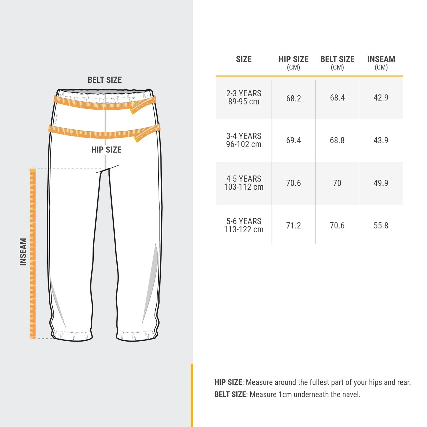 Quechua Kids’ MH100 Waterproof Hiking Overpants – Ages 2–6