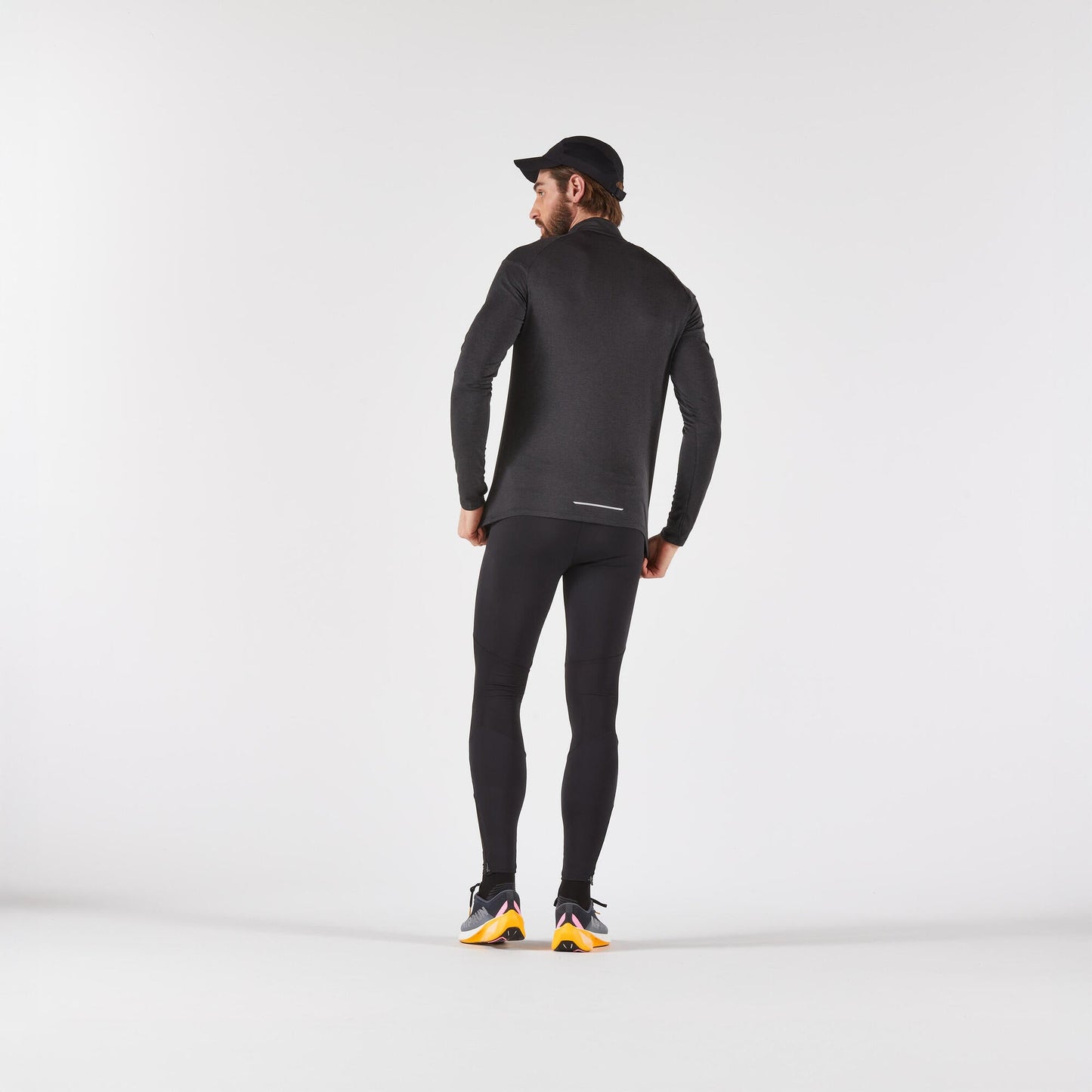 Kiprun Men's 100 Long-Sleeved Half-Zip Running T-shirt