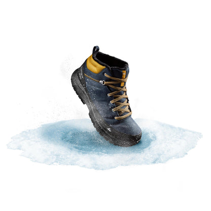 Quechua Men's NH100 Warm Waterproof Mid Hiking Boots