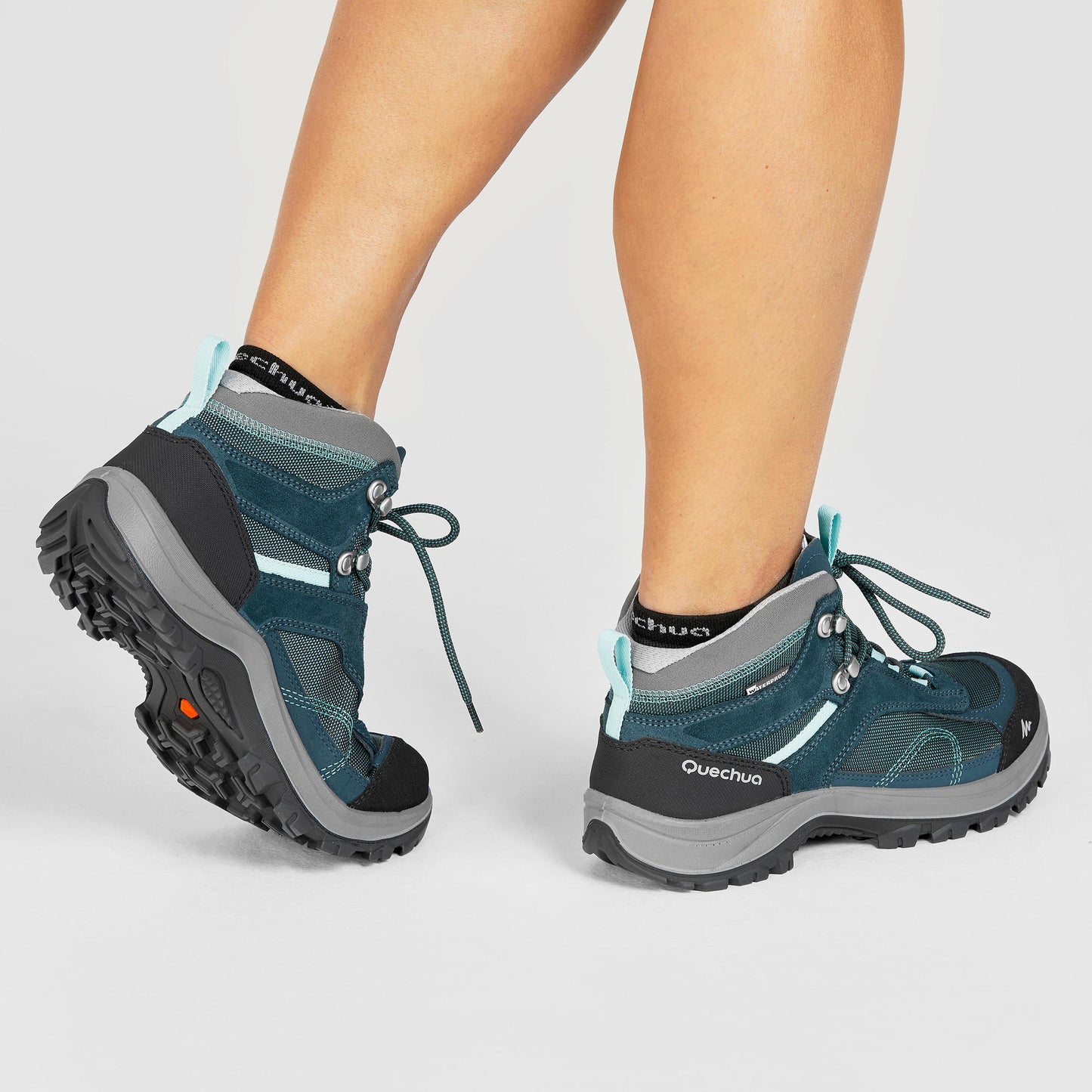 Quechua Women's MH100 Waterproof Mid Hiking Shoes