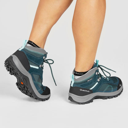 Quechua Women's MH100 Waterproof Mid Hiking Shoes