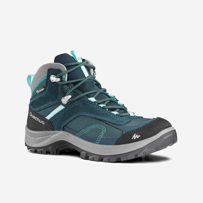 Quechua Women's MH100 Waterproof Mid Hiking Shoes