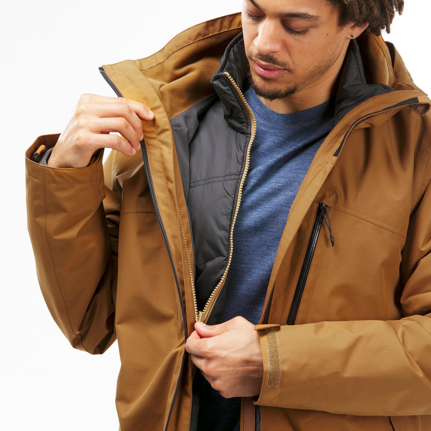 Forclaz Men's Travel 500 3-in-1 Waterproof Jacket