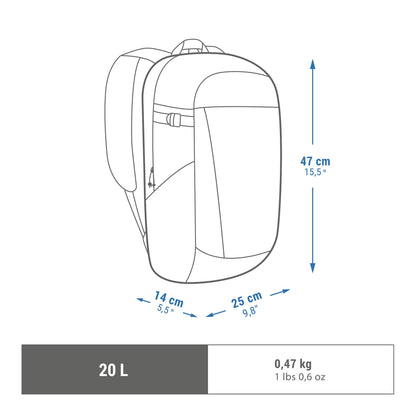Quechua NH100 Arpenaz 20 L Hiking Backpack