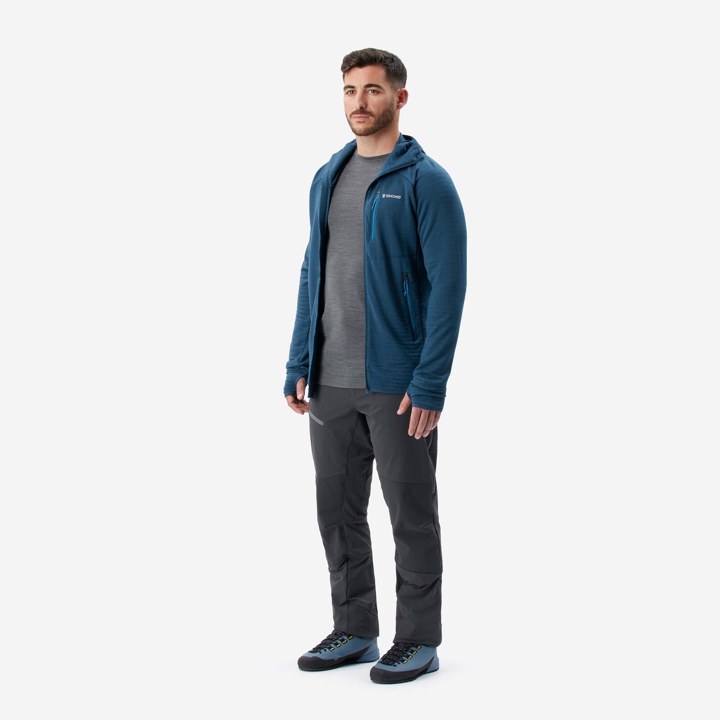 Simond Men's Hooded Merino Wool Pullover