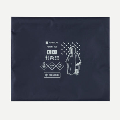 Forclaz MT100 Rain Poncho - 30 L