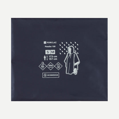 Forclaz MT100 Rain Poncho - 30 L