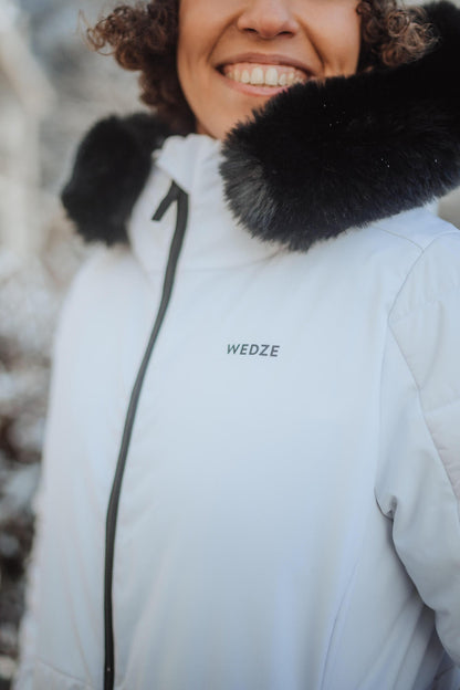 Wedze Women's 100 Mid-Length Warm Ski Jacket