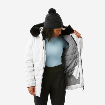 Wedze Women's 100 Mid-Length Warm Ski Jacket