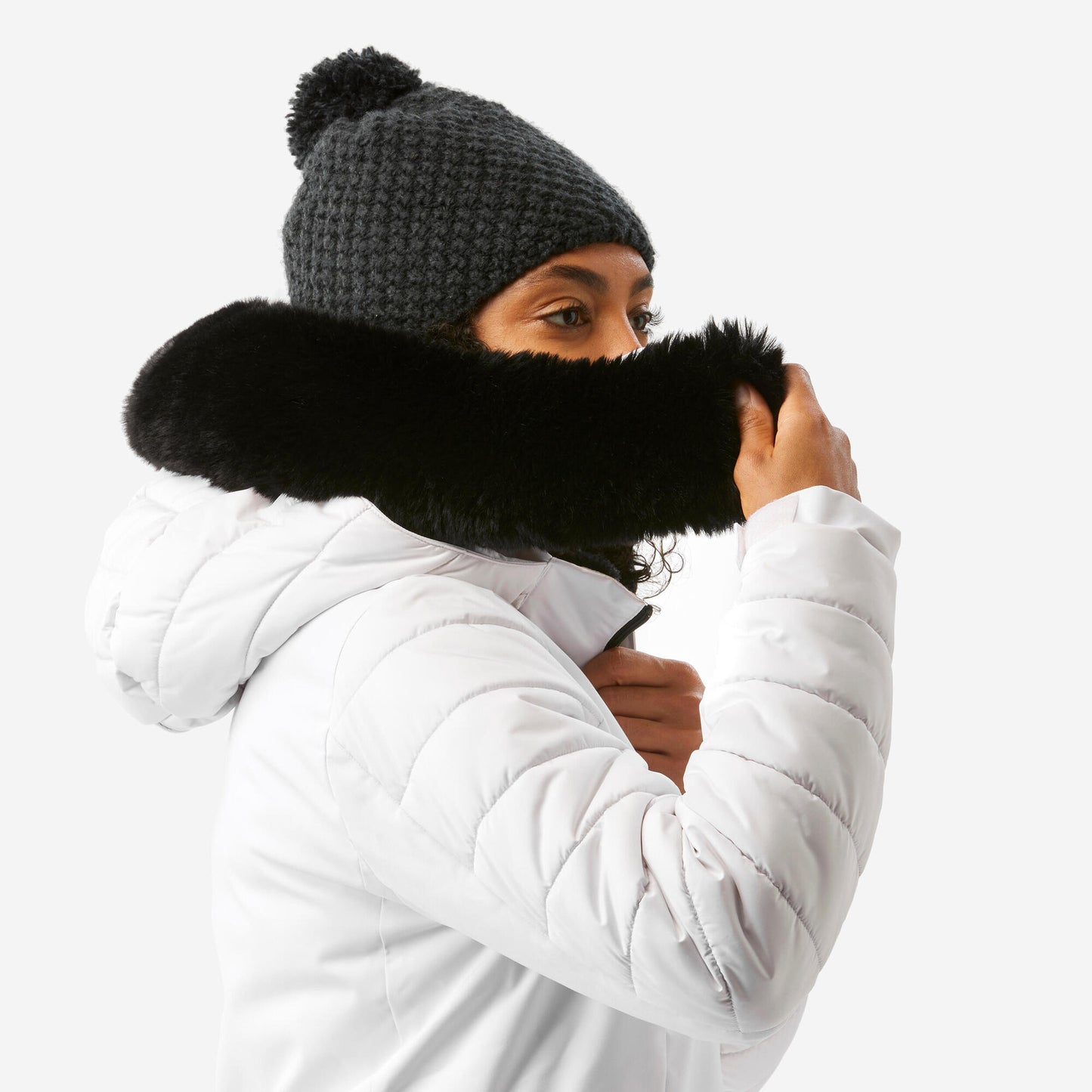 Wedze Women's 100 Mid-Length Warm Ski Jacket