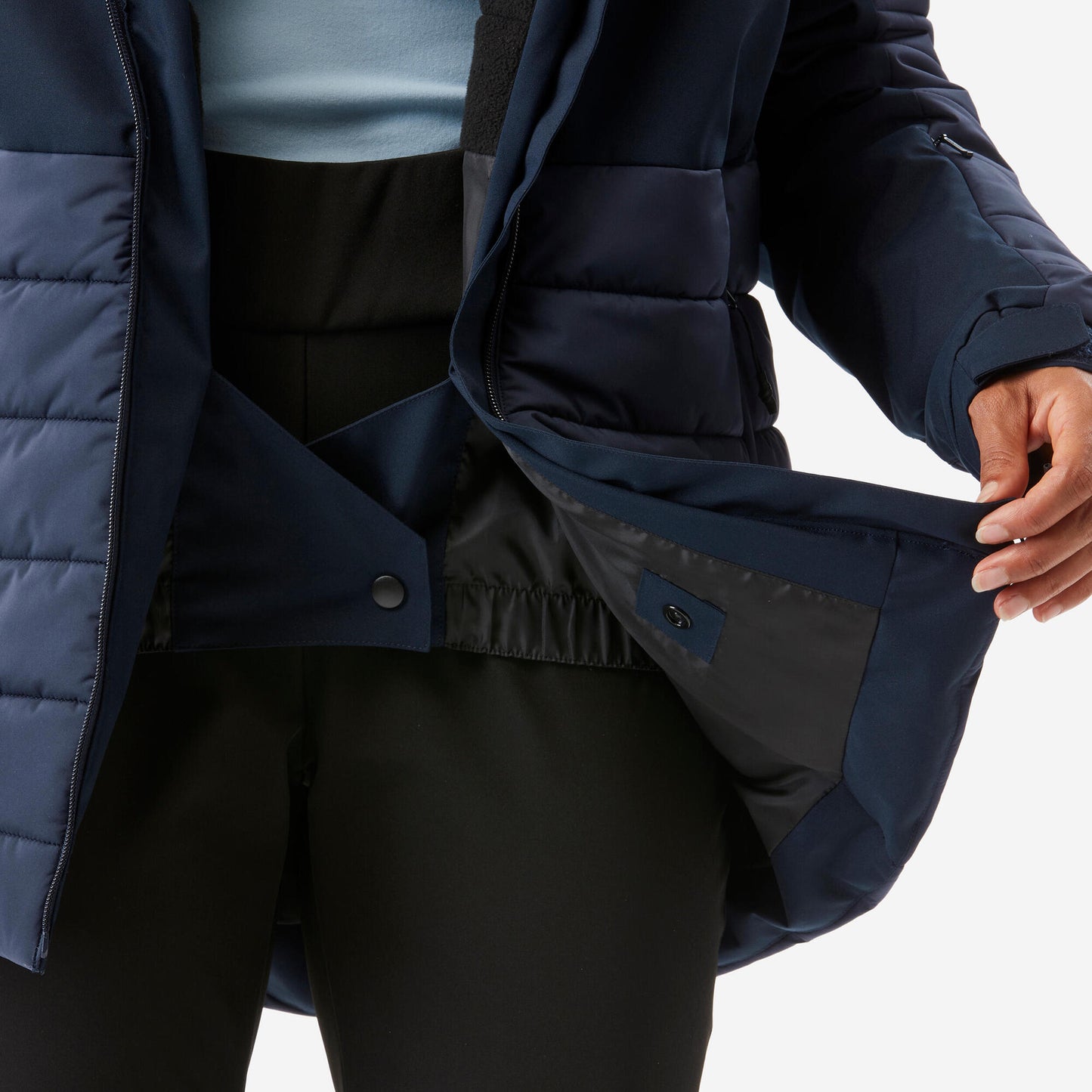 Wedze Women's 100 Mid-Length Warm Ski Jacket