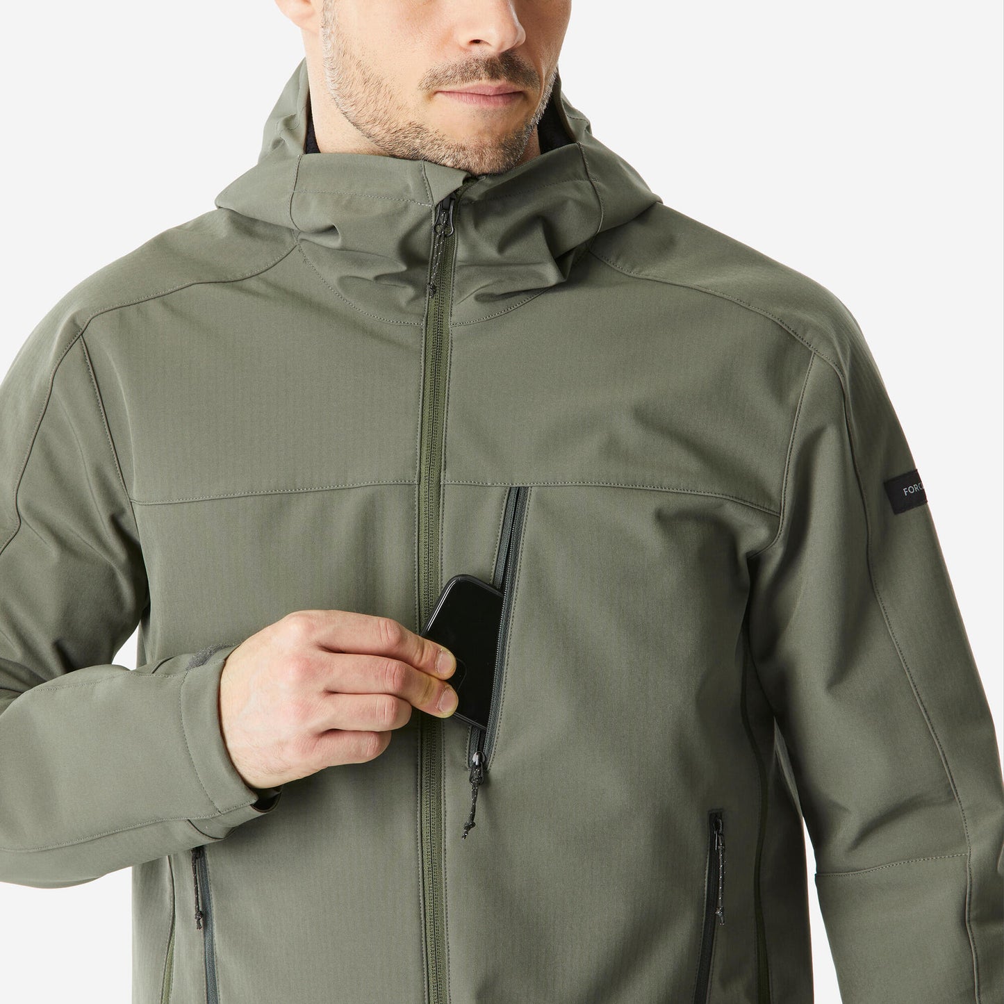 Forclaz Men's 500 Windbreaker Softshell Jacket