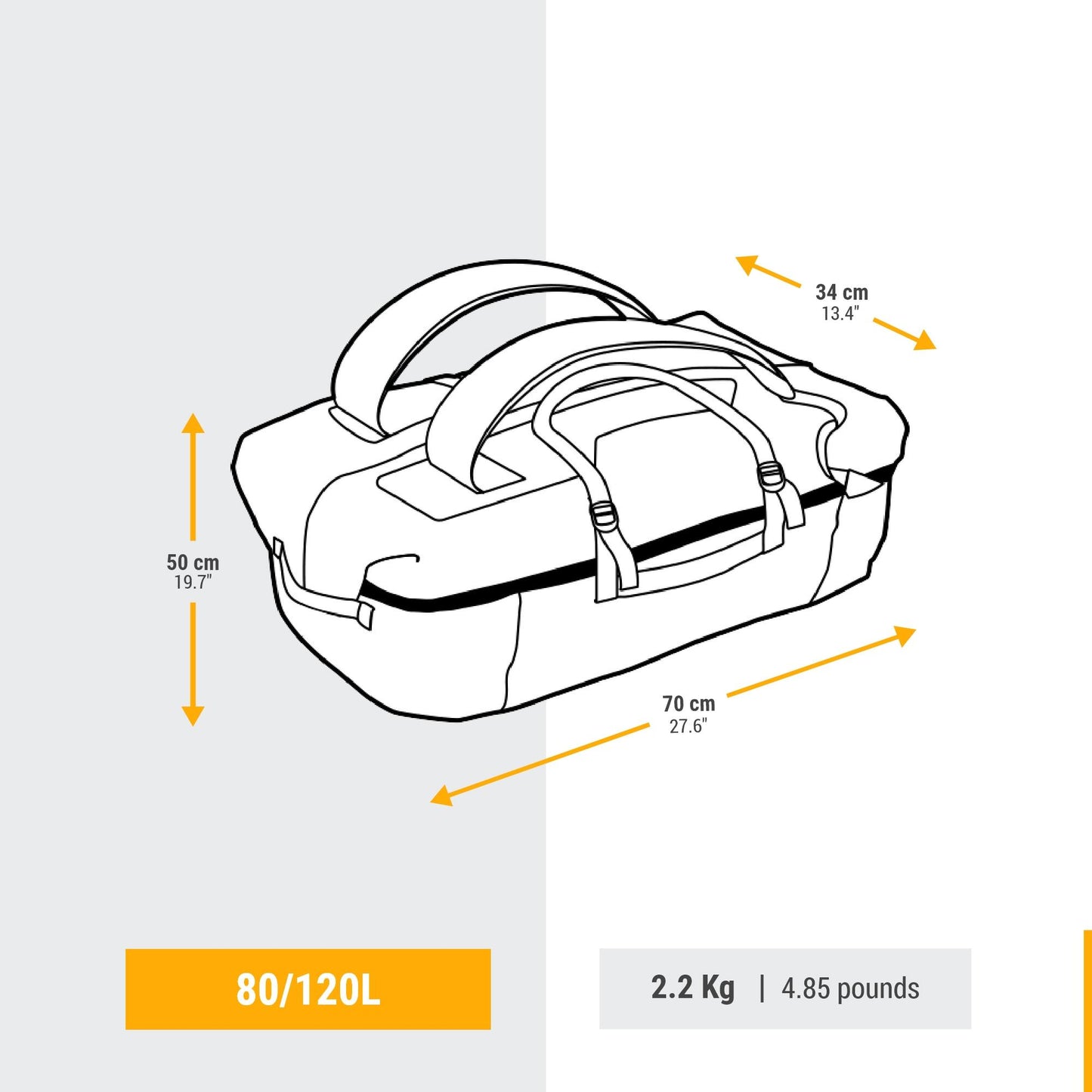 Simond  Transport 900 Extend 80-120 L Duffel Bag