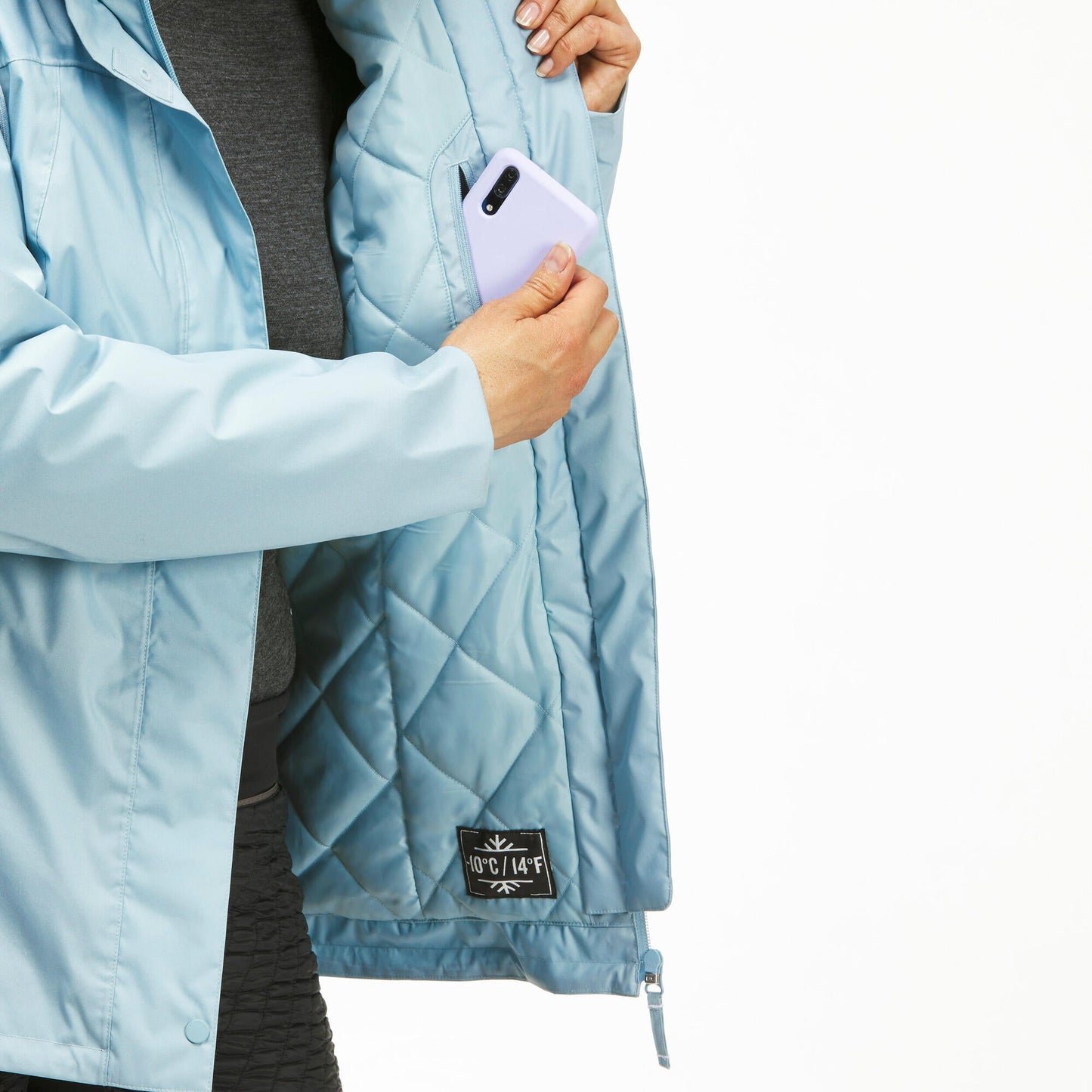 Quechua Women's NH500 Waterproof Winter Hiking Jacket
