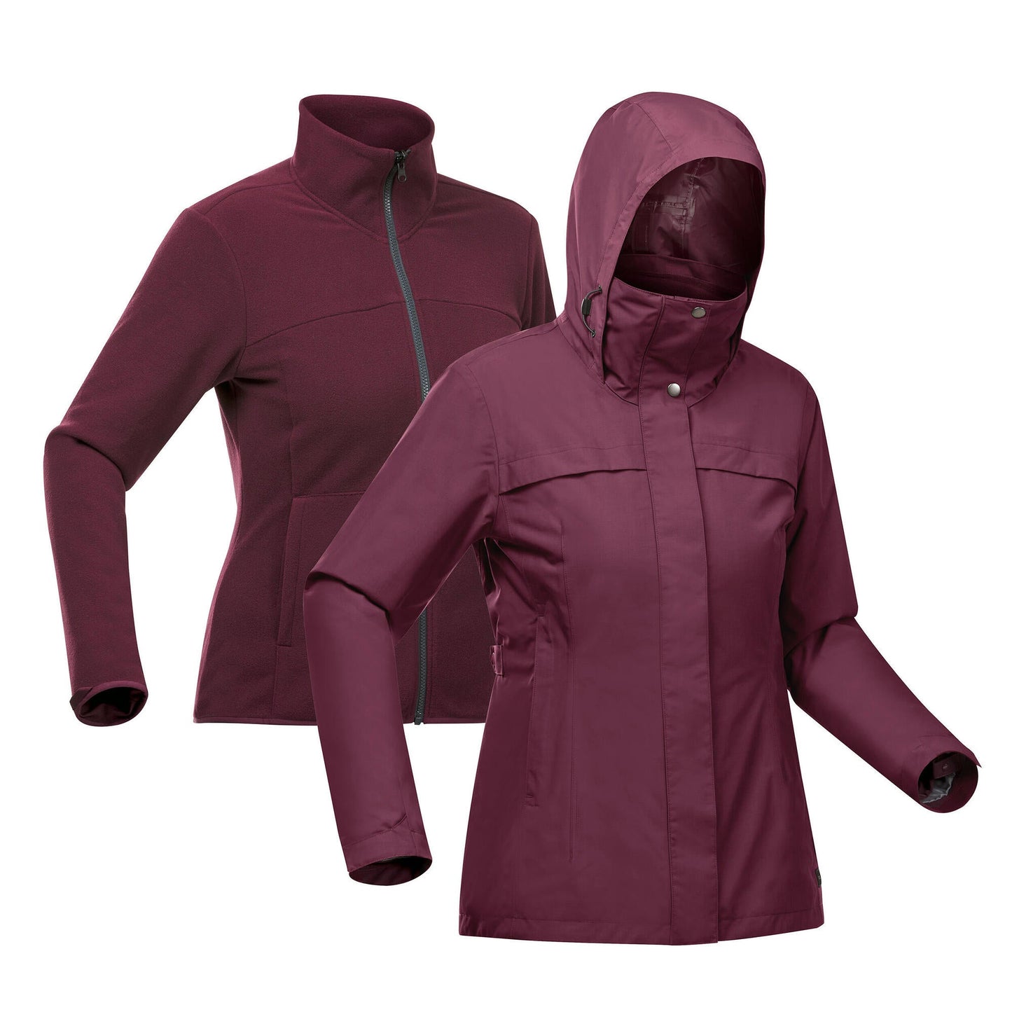 Quechua Women's NH100 3-in-1 Waterproof Jacket