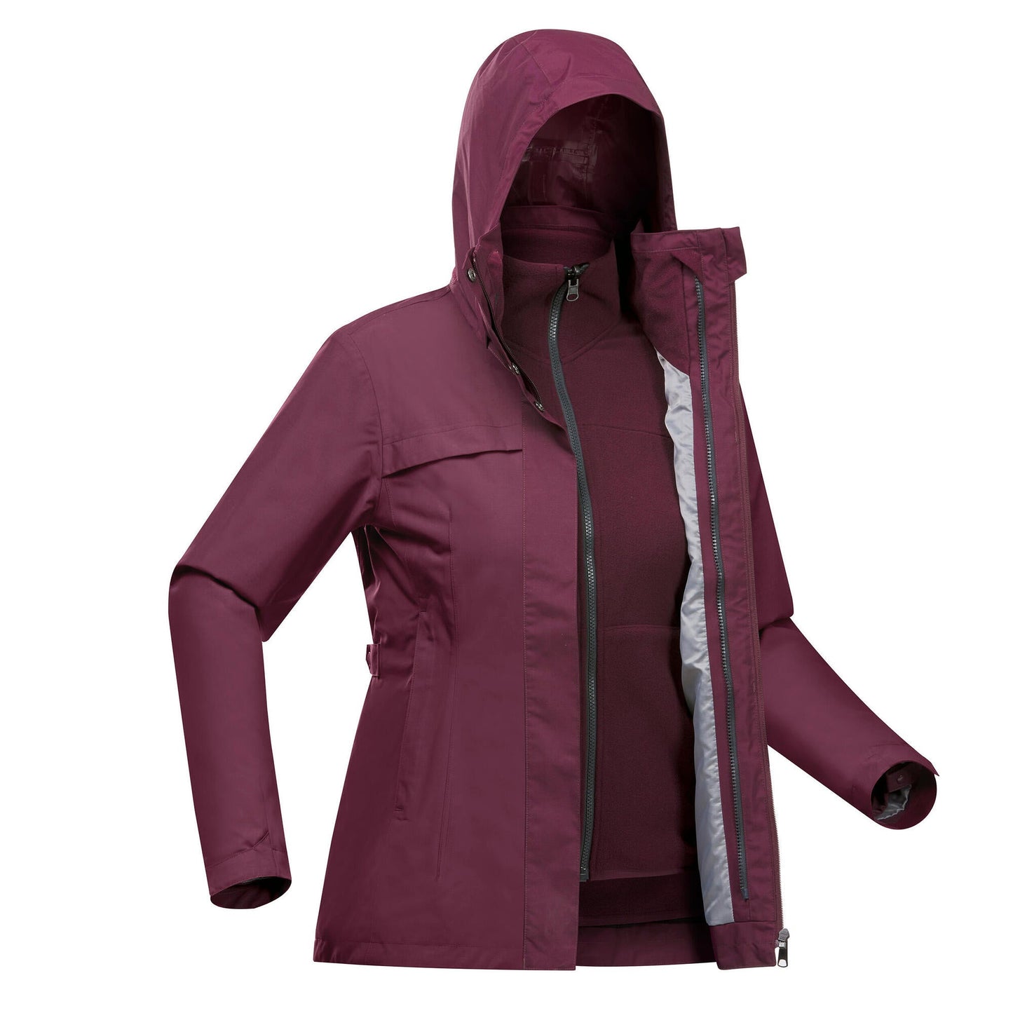 Quechua Women's NH100 3-in-1 Waterproof Jacket