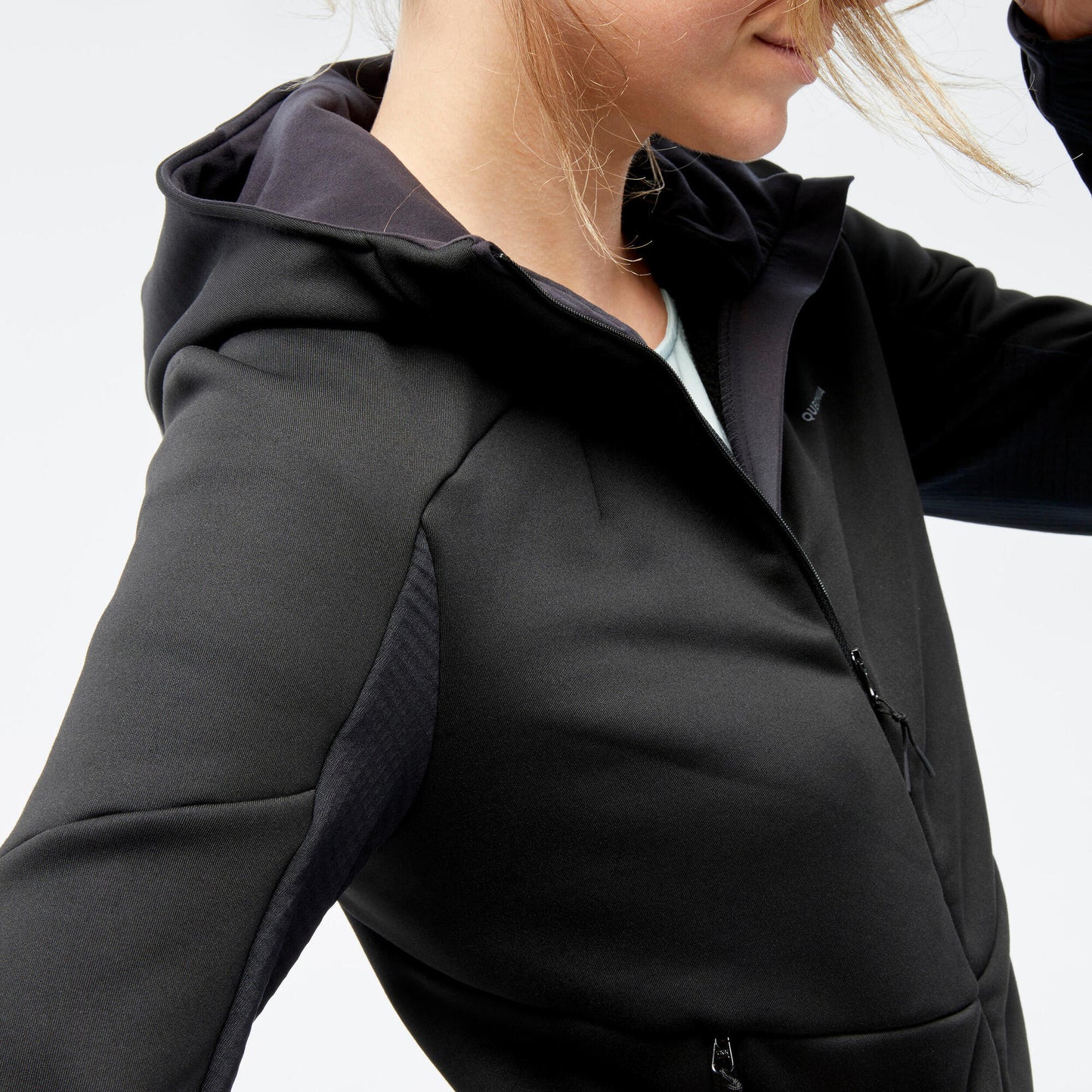 Quechua Women's Hiking Fleece Jacket - MH520 Hood