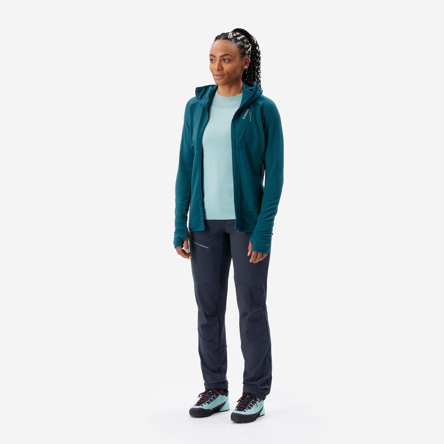 Simond Women's Merino Wool Mountaineering Stretch Hoodie