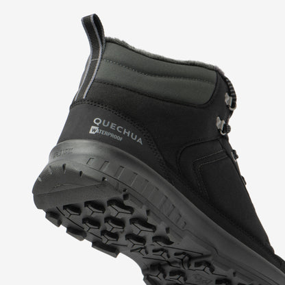 Quechua Men's NH100 Warm Waterproof Mid Snow Hiking Boots