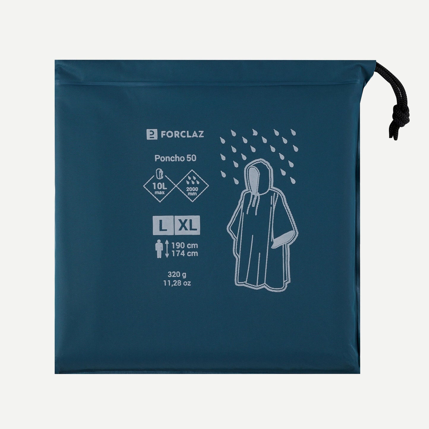 Forclaz MT50 Rain Poncho - 10L