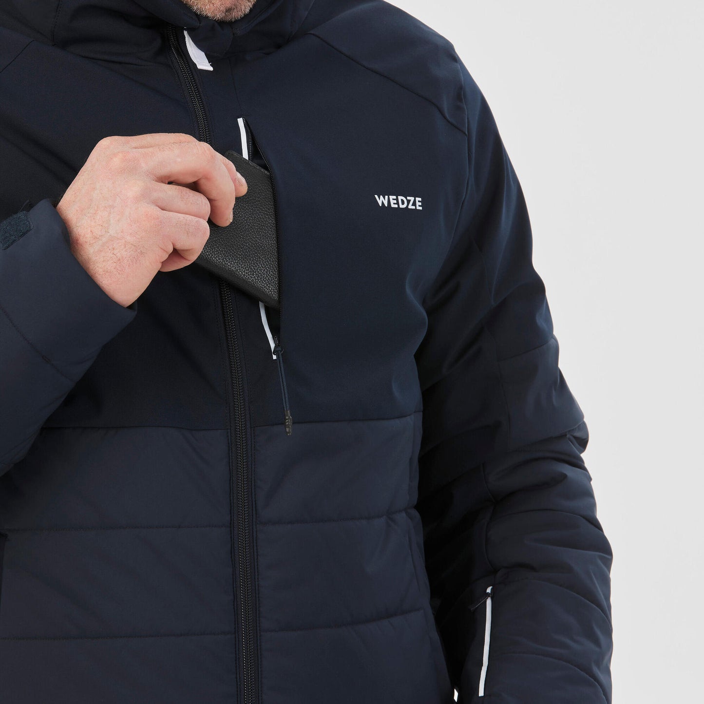 Wedze Men's 100 Mid-Length Warm Ski Jacket