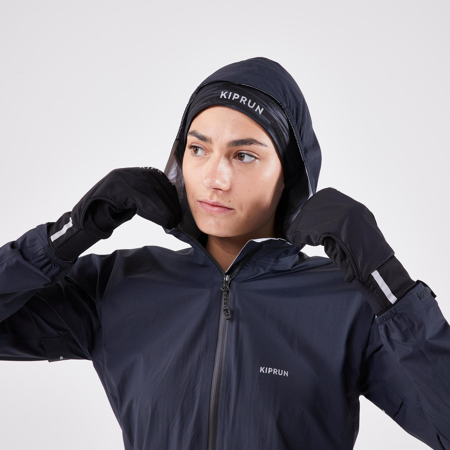 Kiprun Adult Evolutiv V2 Convertable Running Gloves with Mittens