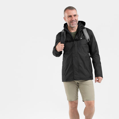 Quechua Men's NH500 Imper Waterproof Rain Jacket