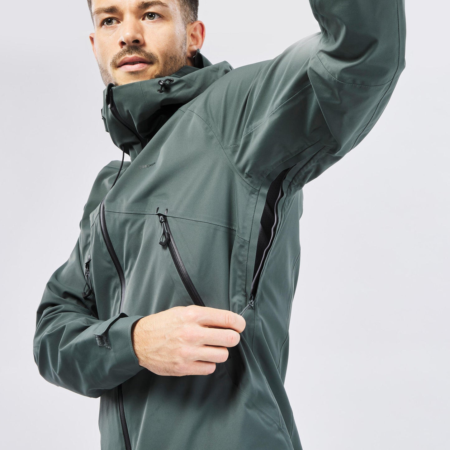Quechua Men's MH500 Hiking Lightweight Waterproof Jacket