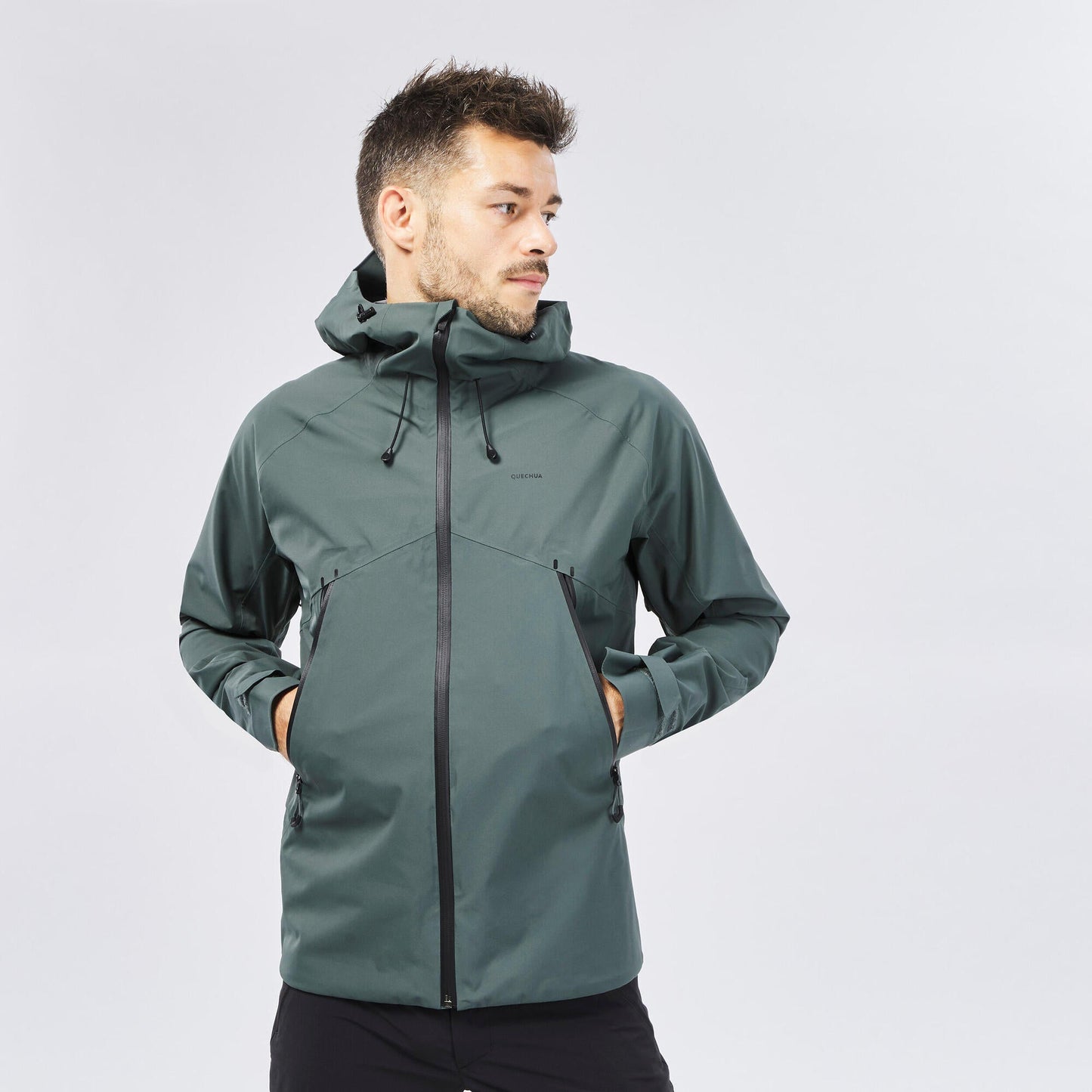 Quechua Men's MH500 Hiking Lightweight Waterproof Jacket