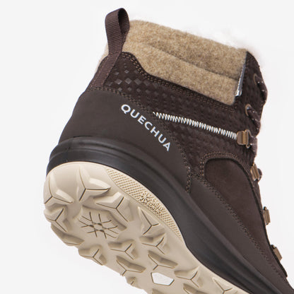 Quechua Women's NH900 Warm Waterproof Leather Snow Hiking Boots