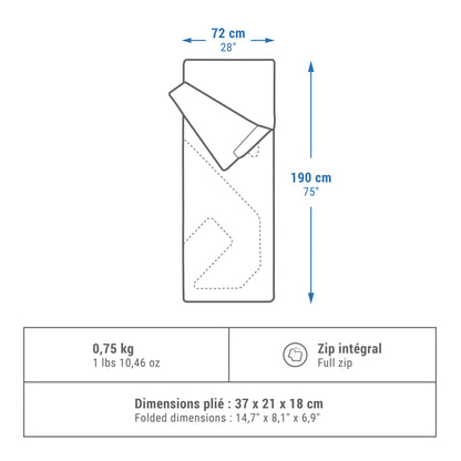 Quechua Arpenaz 68°F Sleeping Bag