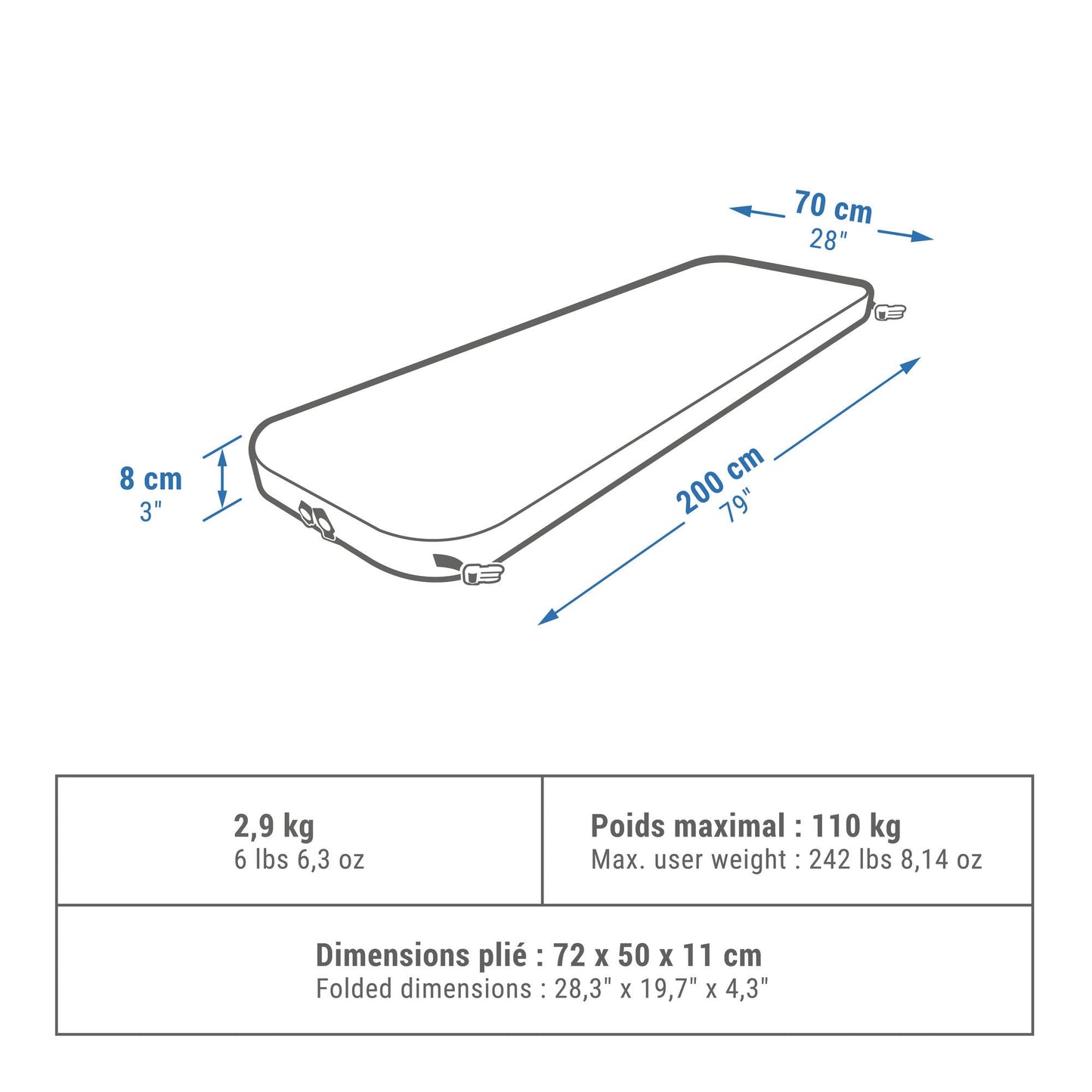 Quechua Ultimate Comfort Self-Inflating Mattress