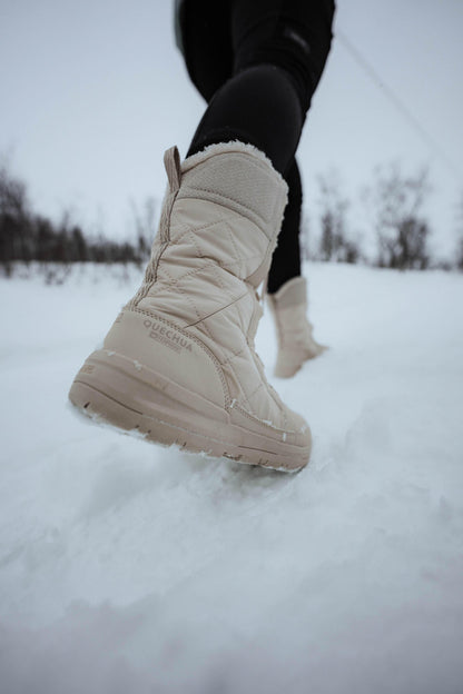 Quechua Women's NH500 Warm Waterproof High Lace Snow Boots