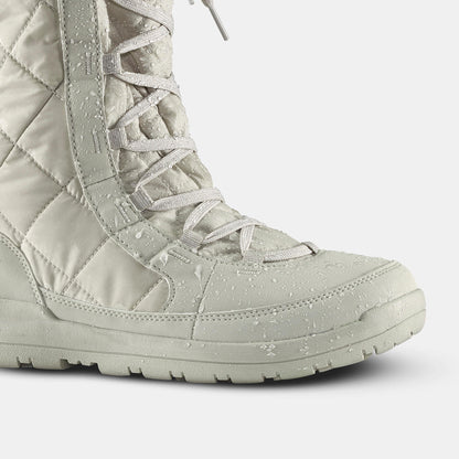 Quechua Women's NH500 Warm Waterproof High Lace Snow Boots