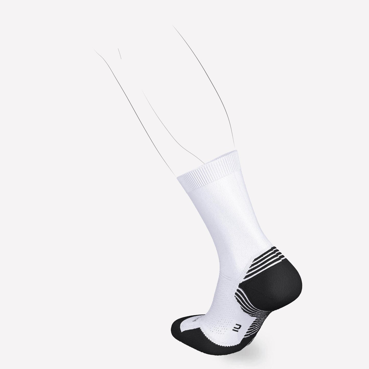 Kiprun Run 500 Thick Mid-Calf Socks 2-Pack