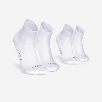 Kiprun Run 500 Thin Breathable Mid Socks 2-Pack