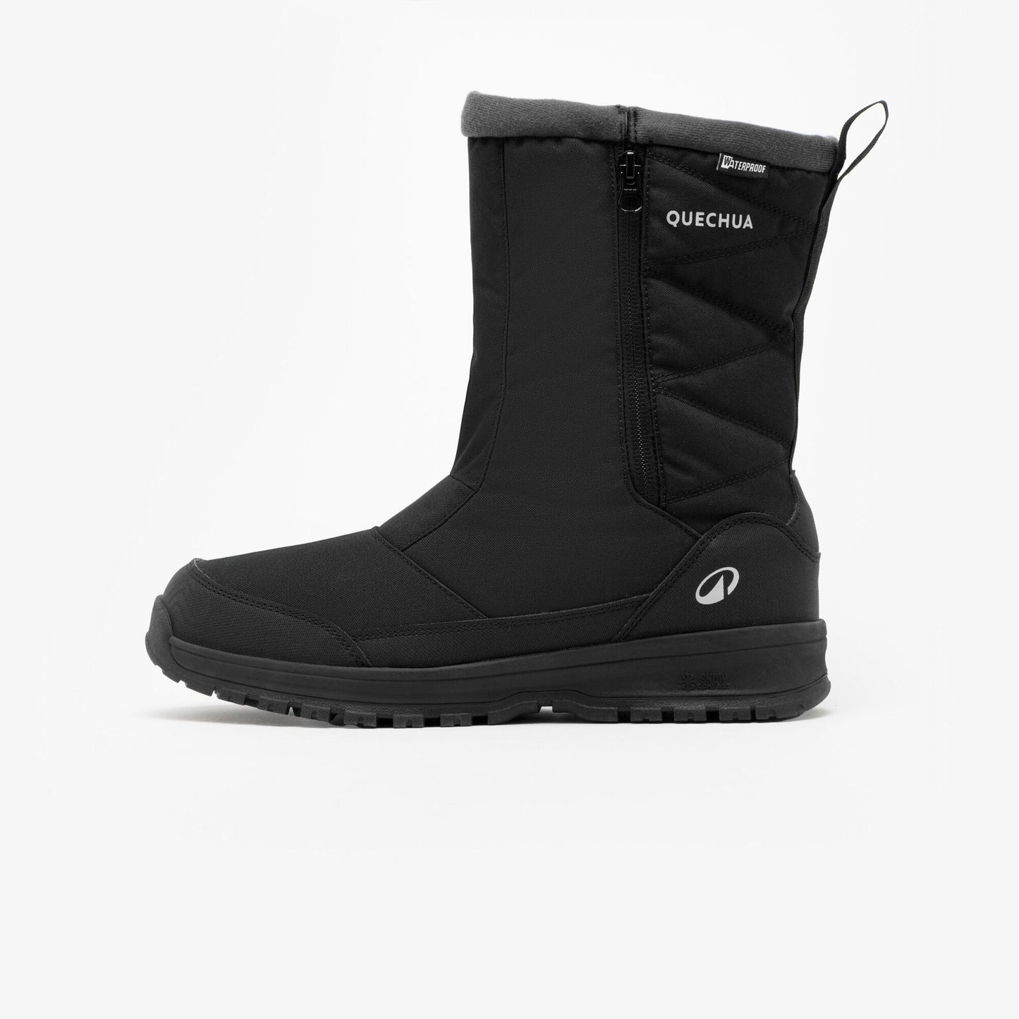 Quechua Men’s NH100 Warm Waterproof Easy-On Snow Hiking Boots