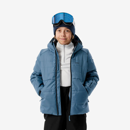 Wedze Kids' 100 Waterproof Puffer Ski Jacket