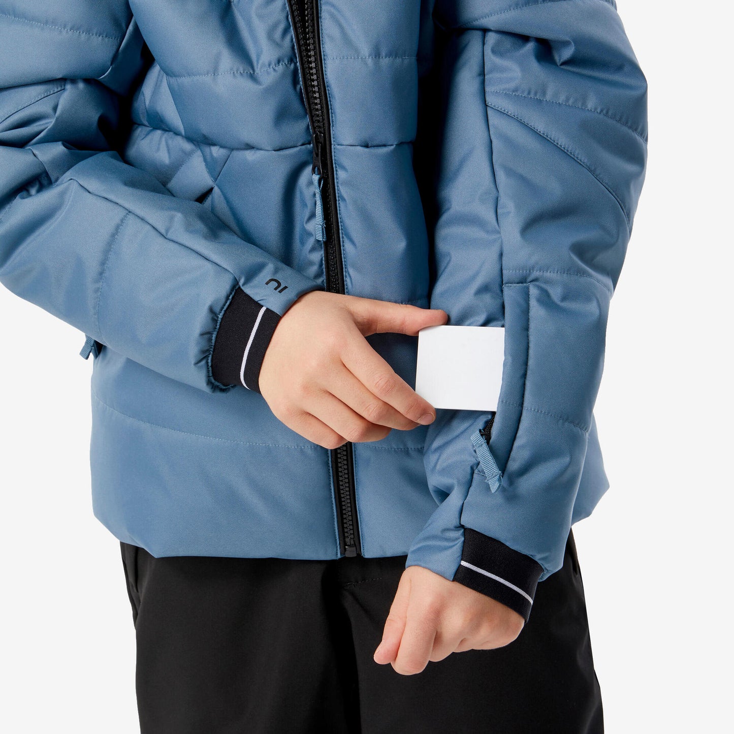 Wedze Kids' 100 Waterproof Puffer Ski Jacket