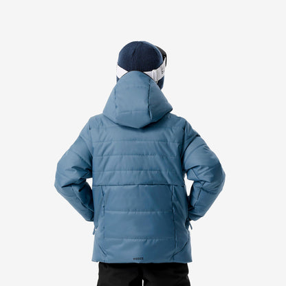 Wedze Kids' 100 Waterproof Puffer Ski Jacket