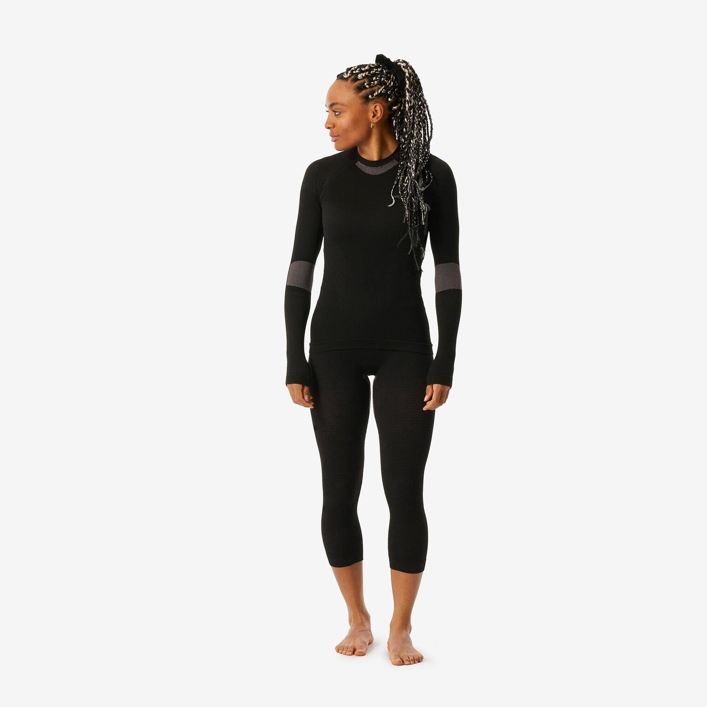 Wedze Women’s BL500 Seamless Ski Base Layer Top