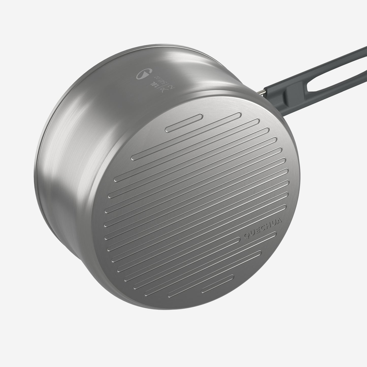 Quechua Stainless steel non-stick camping cookset 500 for 2 people - 15-piece