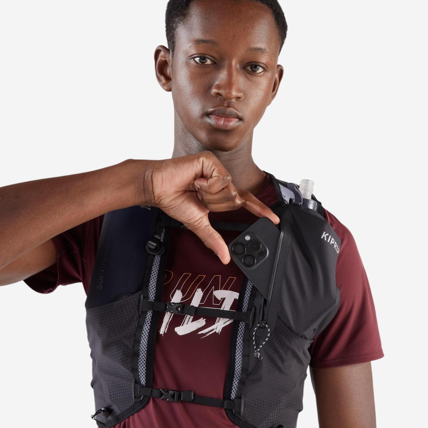 Kiprun 10L Running Hydration Vest -  1L Water Bladder Included