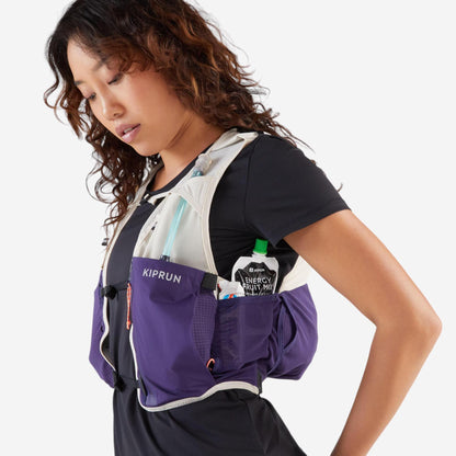 KIPRUN 8L Women's trail running bag - Beige purple
