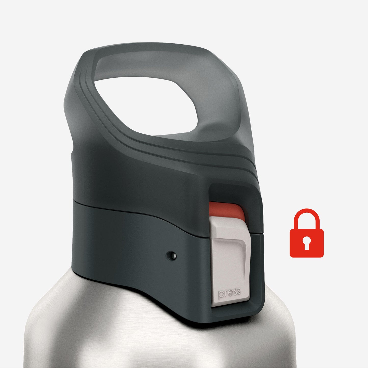 Quechua MH900 Double-Wall Insulated 1 L Water Bottle
