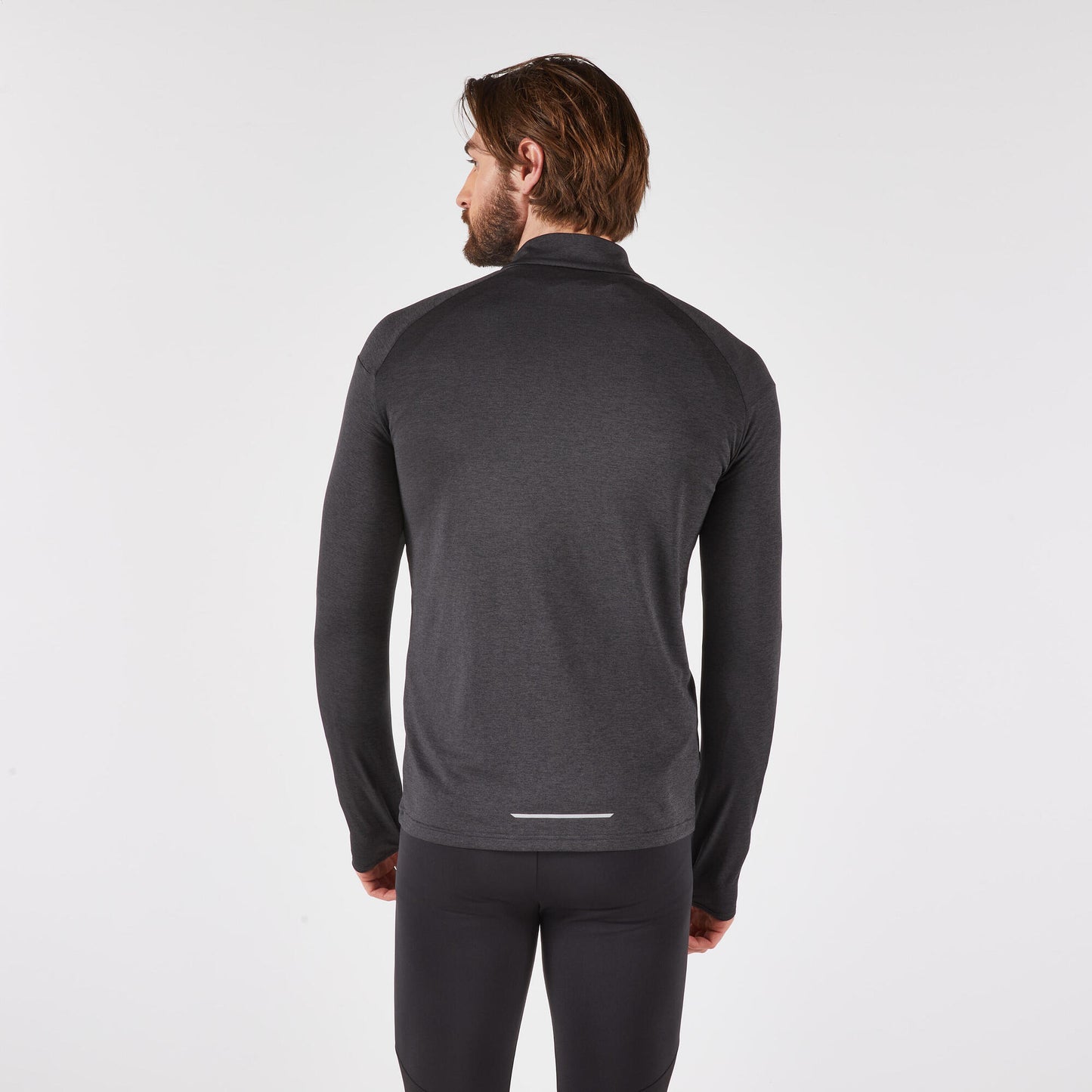 Kiprun Men's 100 Long-Sleeved Half-Zip Running T-shirt