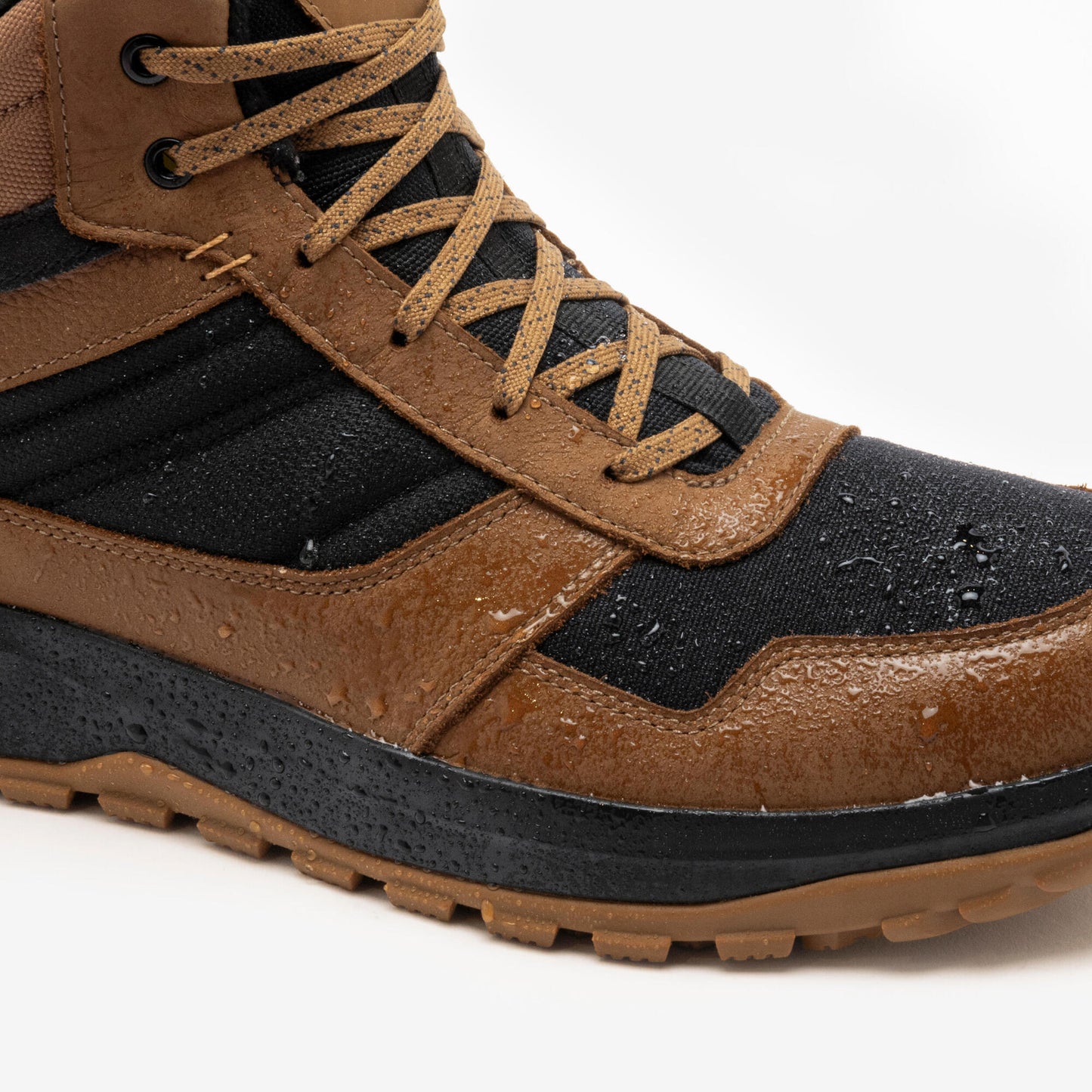 Quechua Men's NH500 Warm Waterproof Mid Leather Hiking Boots
