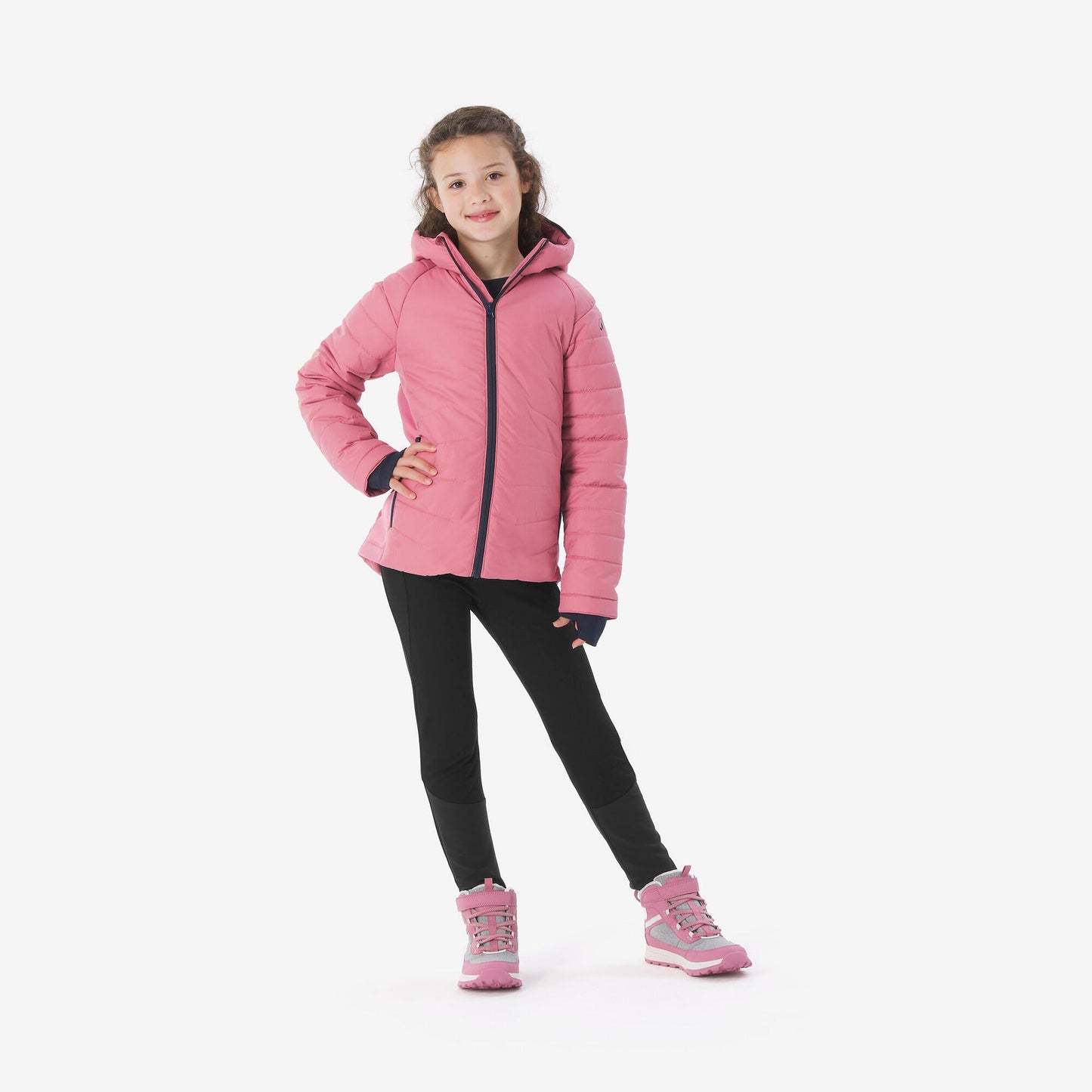 Quechua Kids’ MH500 Hybrid Hiking Puffer Jacket