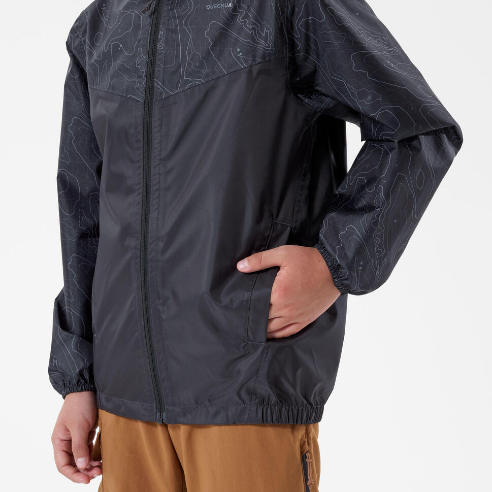 Quechua Kids’ MH150 Waterproof Hiking Jacket – Ages 7–15