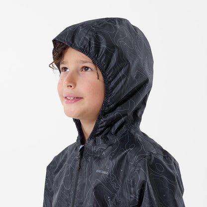 Quechua Kids’ MH150 Waterproof Hiking Jacket – Ages 7–15